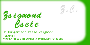 zsigmond csele business card